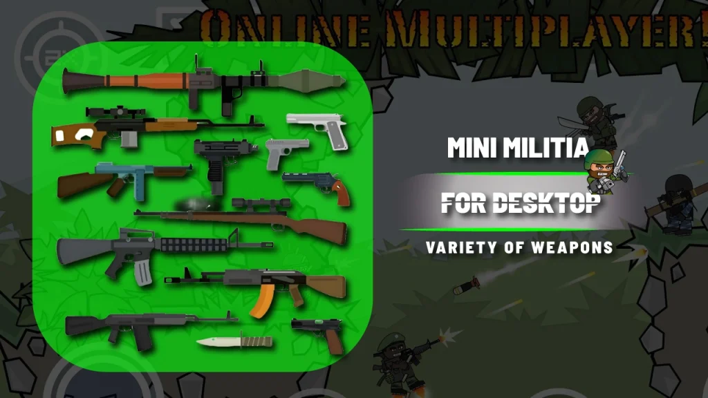 weapons of mini militia for pc