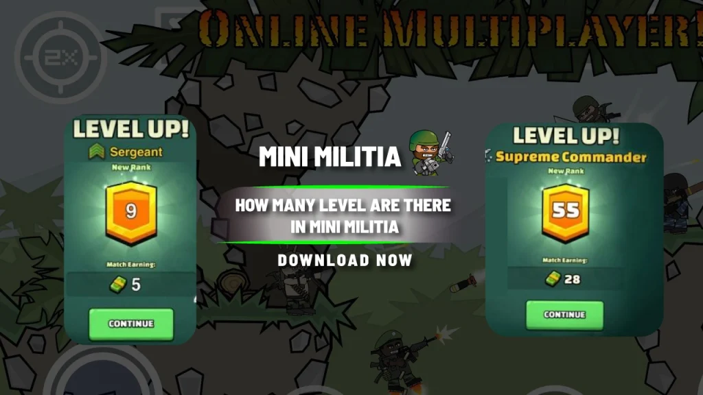 How Many Levels are there in Mini Militia? 1 How many levels are there in mini militia?